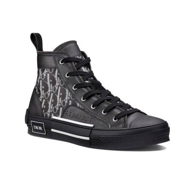 Dior B23 High Top Canvas Oblique Black