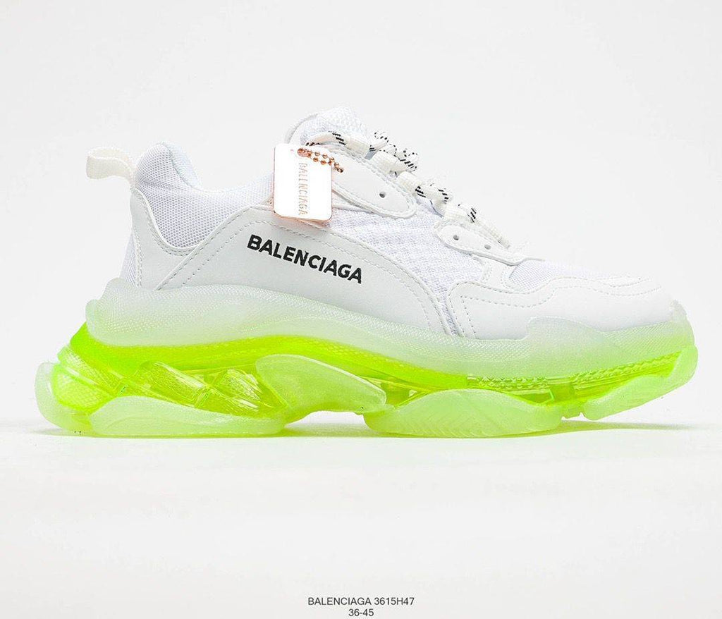 Balenciaga Triple S Clear Sole White Fluo Yellow