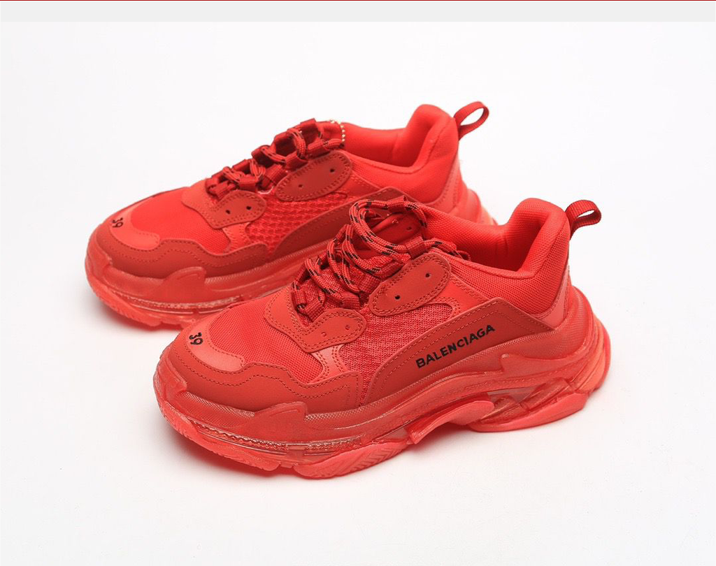 Balenciaga Triple S Red Clear Sole