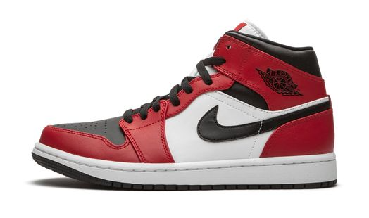 Air Jordan 1 Mid Chicago Black Toe