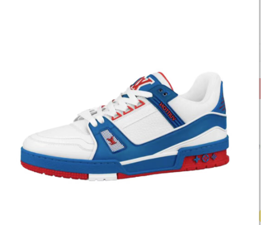 Louis Vuitton LV Trainer White Red Blue