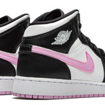 Jordan 1 Mid White Black Light Arctic Pink