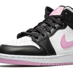 Jordan 1 Mid White Black Light Arctic Pink