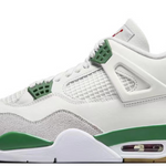 Air Jordan 4 Retro White gray green