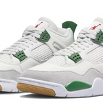 Air Jordan 4 Retro White gray green