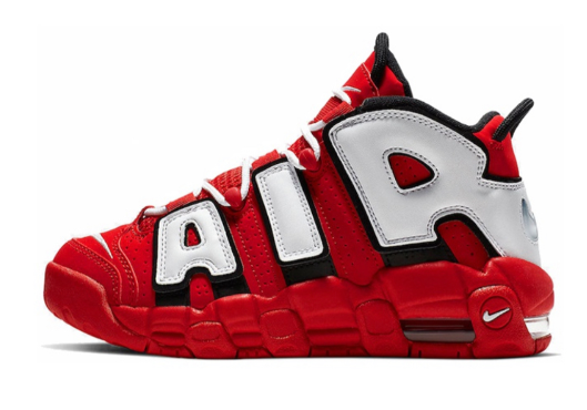 Nike Air More Uptempo University Red Black White