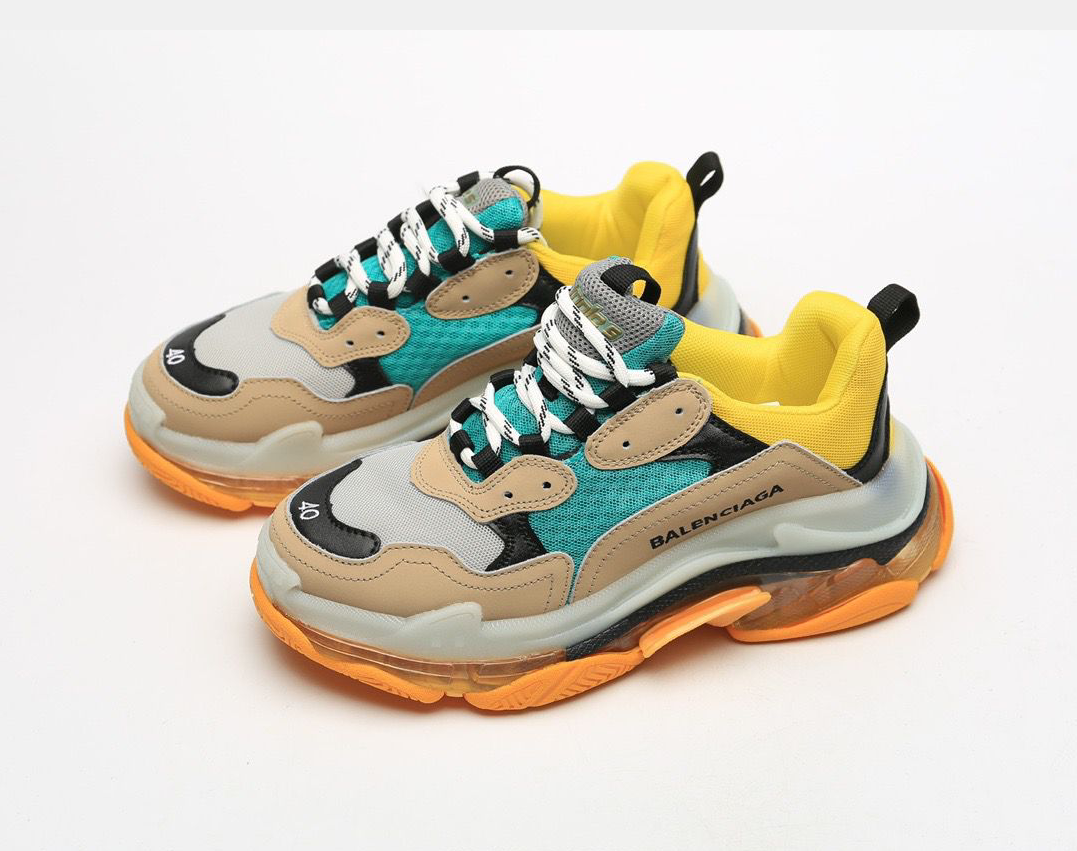 Balenciaga Triple S Beige Green Yellow